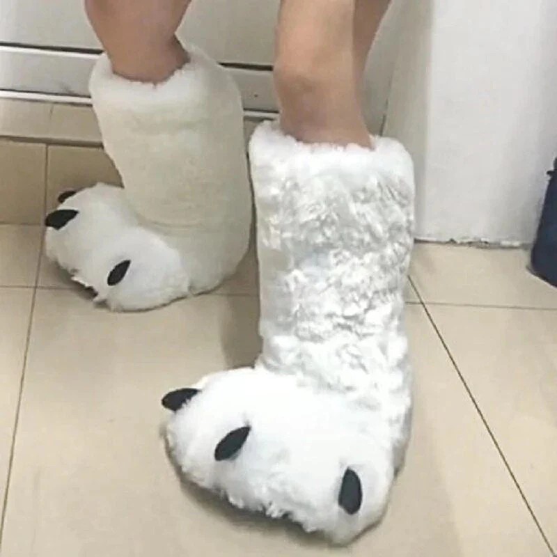 Bear Claw Winter Furry Slippers - Image 4