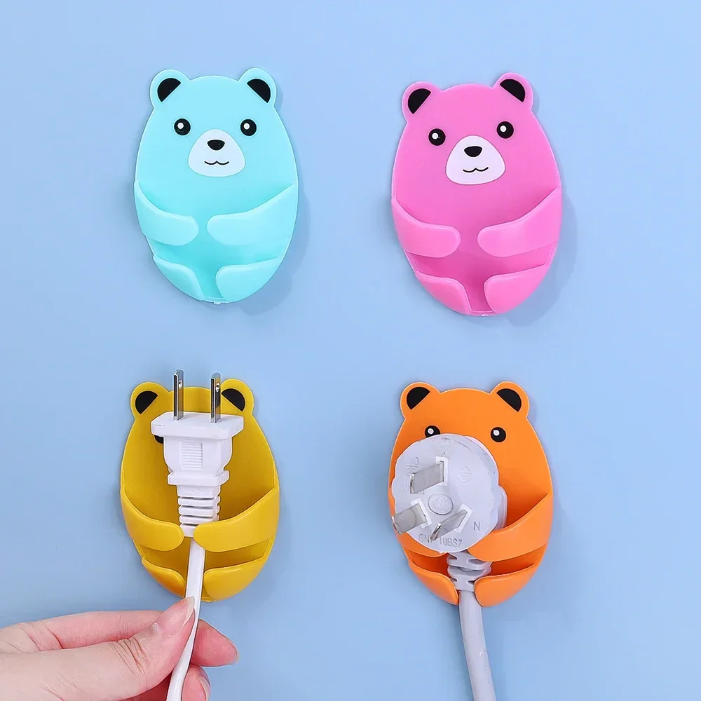 Bear Hug Self-Adhesive Wall Plug Holder - Image 2
