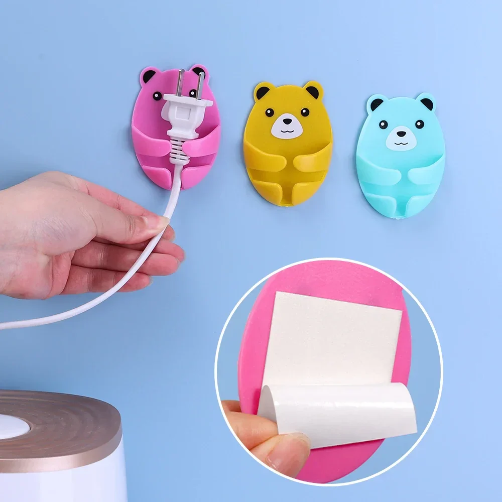 Bear Hug Self-Adhesive Wall Plug Holder - Image 5