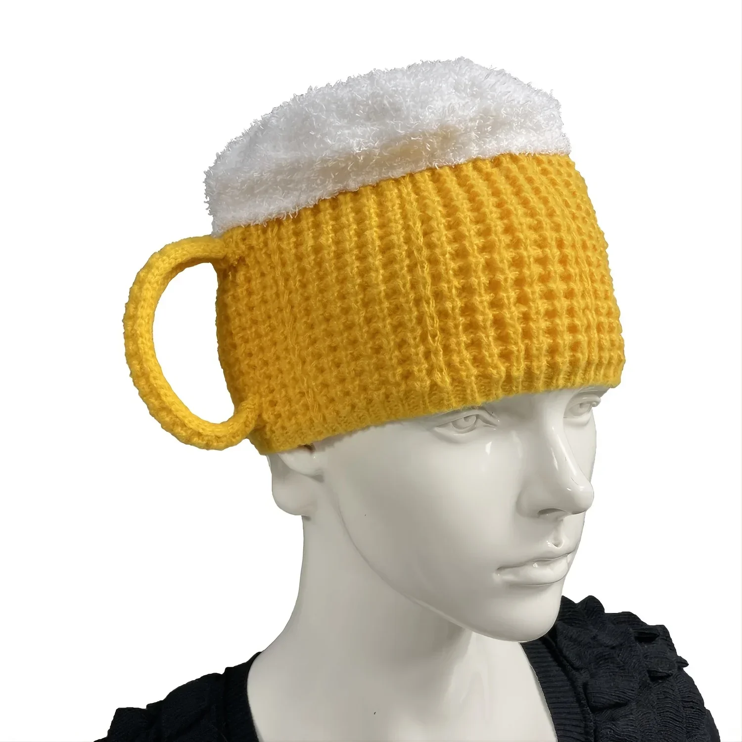 Beer Mug-Inspired Creative Knitted Hat - Image 2