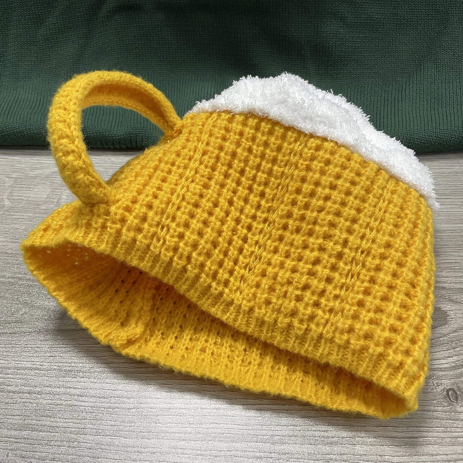 Beer Mug-Inspired Creative Knitted Hat - Image 3