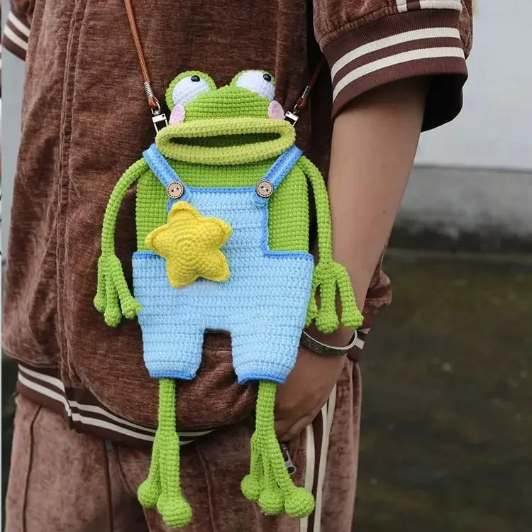 Big Lips Frog Knitted Bag - Image 6