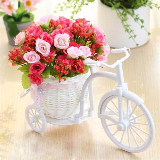 Bike Flower Basket Vase Decor - Image 10