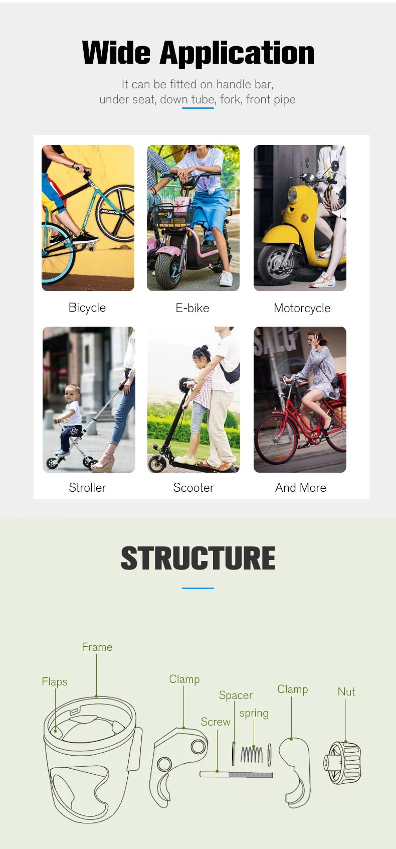 Bike Handlebar Phone Holder Cup - Image 6
