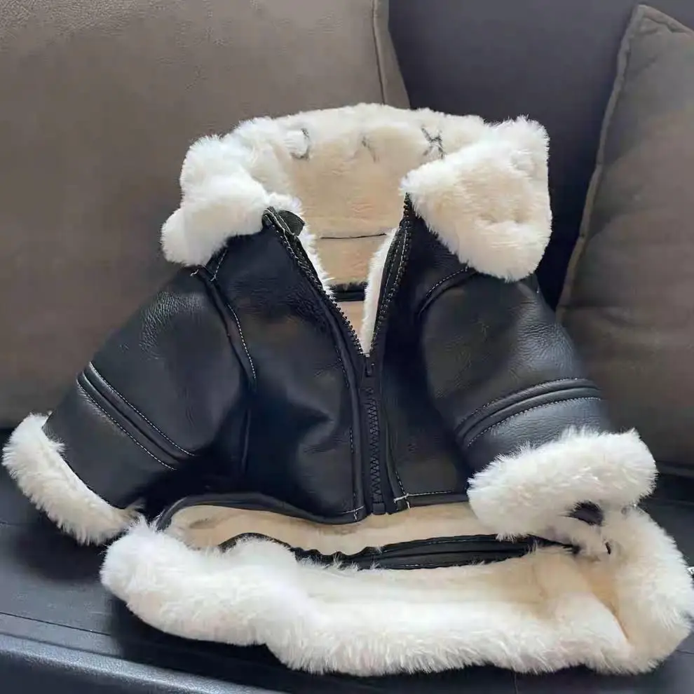 Biker Motorcycle Cotton Dog Coat - Image 6