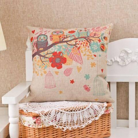 Bird Pattern Decorative Home Pillow Cases - Image 2
