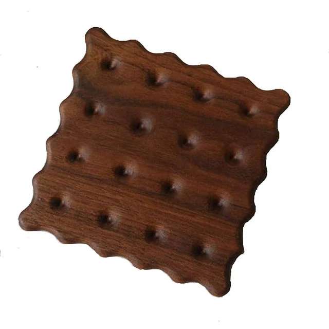 Biscuit Shape Wooden Coaster Placemat - Image 4