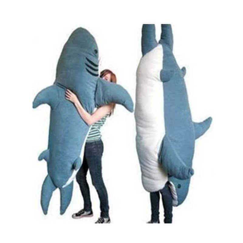 Bite Me Shark Giant Shark Plush Sleeping Bag Toy - Image 3