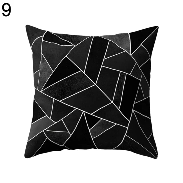 Black and White Design Geometric Home Pillow Cases - Image 10