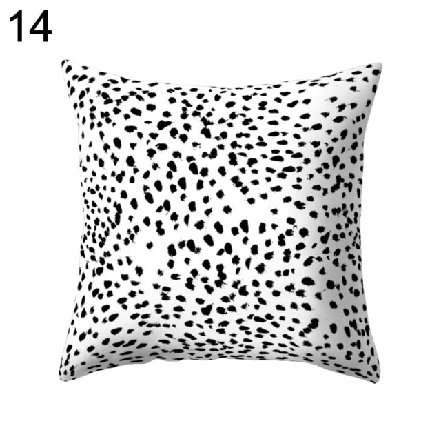 Black and White Design Geometric Home Pillow Cases - Image 14