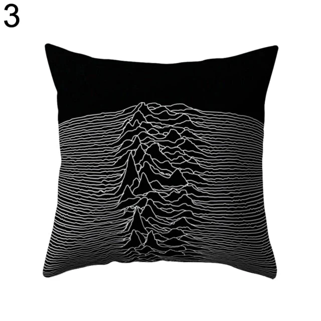 Black and White Design Geometric Home Pillow Cases - Image 4