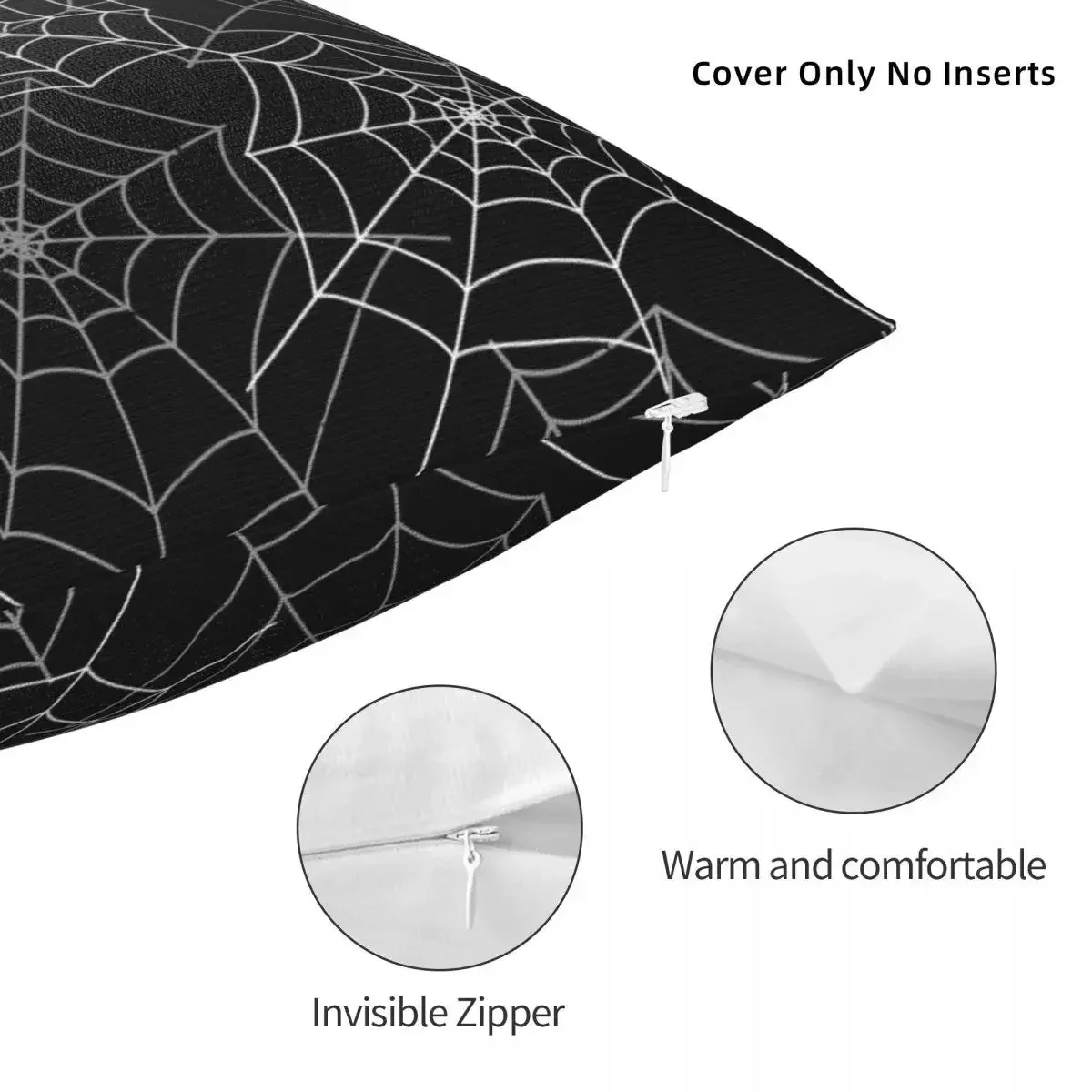 Black and White Halloween Pillow Cases - Image 2