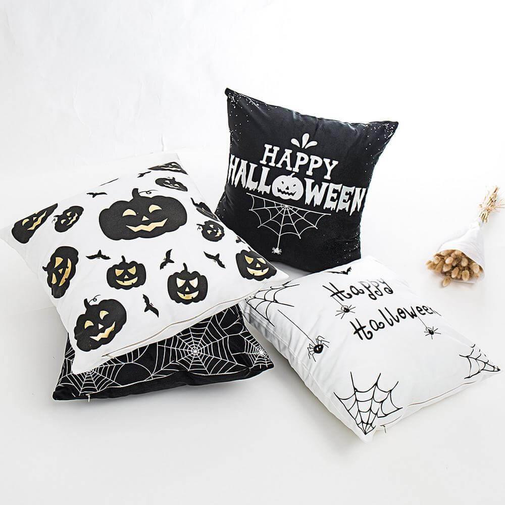 Black and White Halloween Pillow Cases - Image 4
