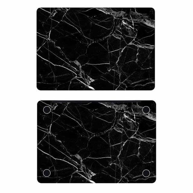 Black Marble Grain Skin Laptop Sticker for Apple Macbook - Image 4