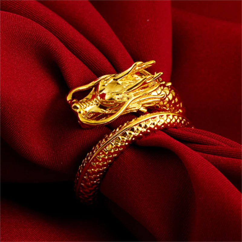 Black Retro Resizeable Gothic Snake Ring - Image 5