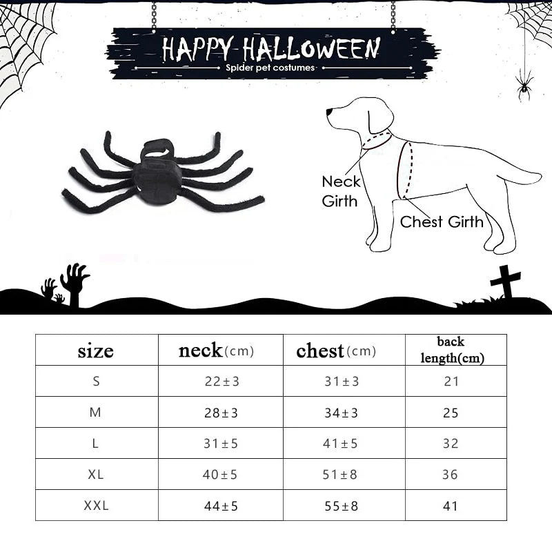 Black Spider Pet Costume - Image 6