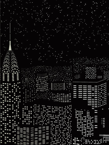 Blackout Amazing City Night View Window Sticker - Image 6
