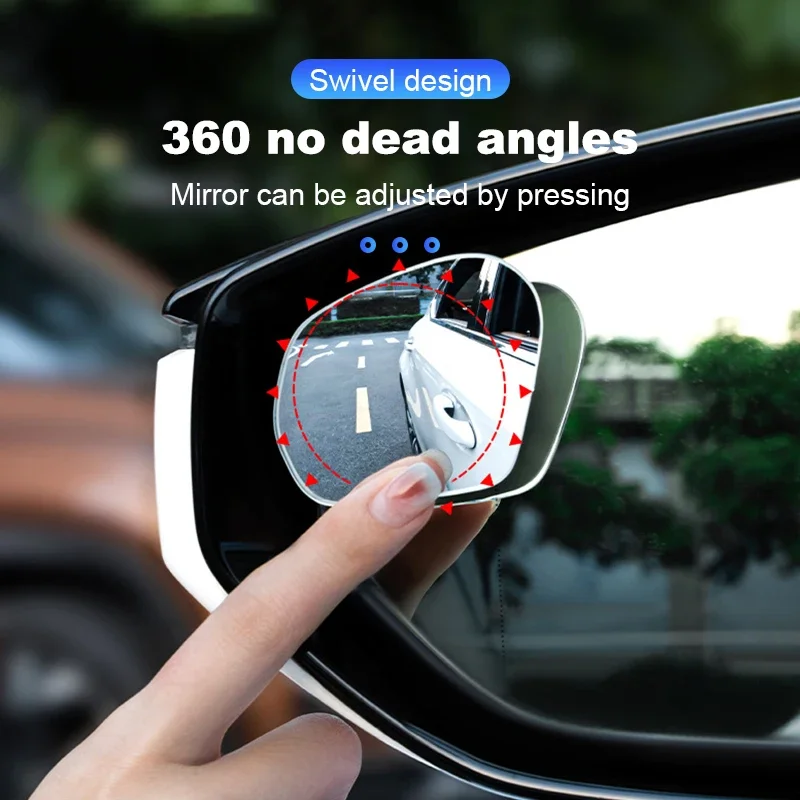 Blind Spot Adjustable Frameless Rearview Mirror Set - Image 7