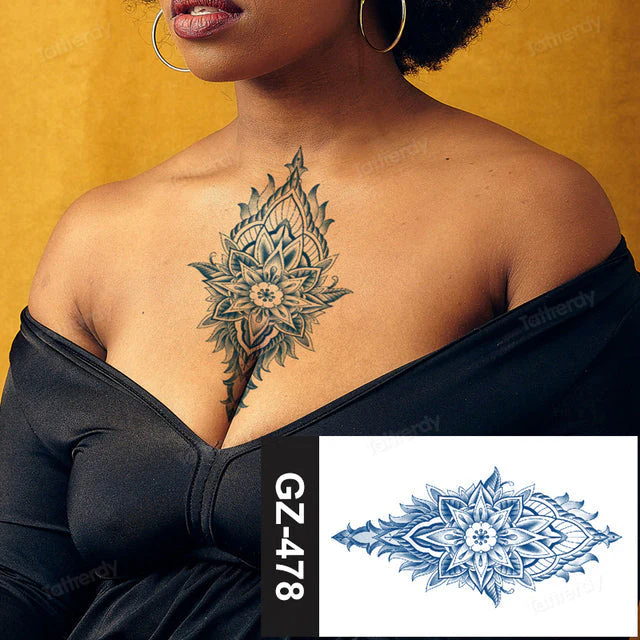 Blooming Flower Orchid Semi-Permanent Temporary Tattoo - Image 10