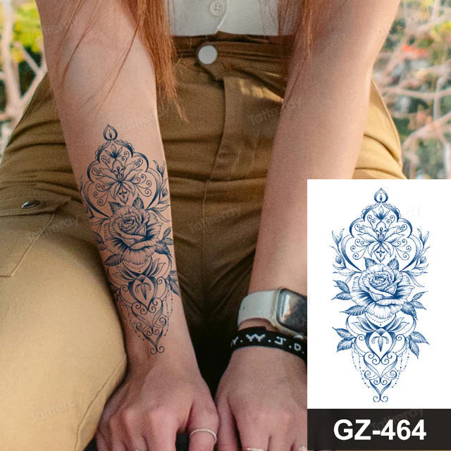 Blooming Flower Orchid Semi-Permanent Temporary Tattoo - Image 11