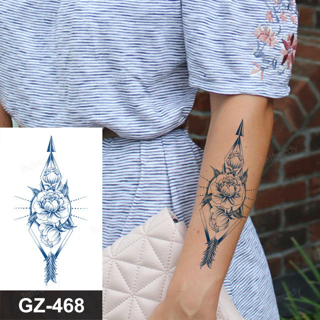 Blooming Flower Orchid Semi-Permanent Temporary Tattoo - Image 13