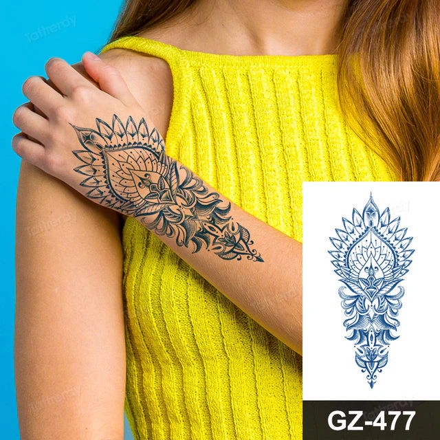 Blooming Flower Orchid Semi-Permanent Temporary Tattoo - Image 15