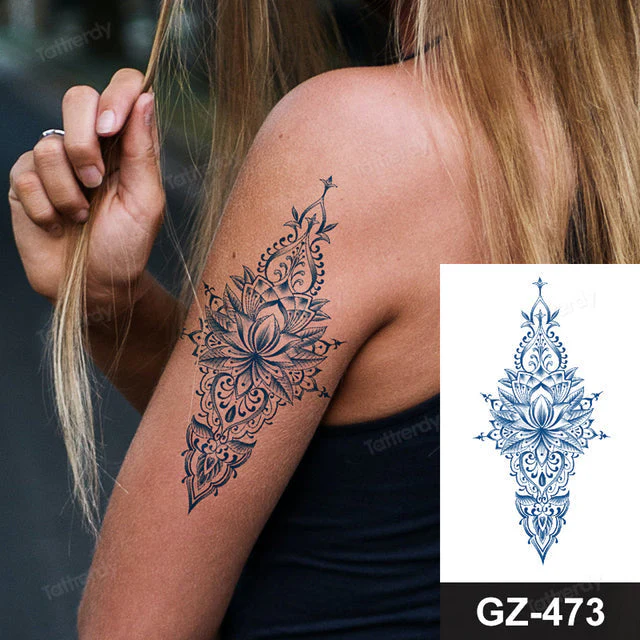 Blooming Flower Orchid Semi-Permanent Temporary Tattoo - Image 22