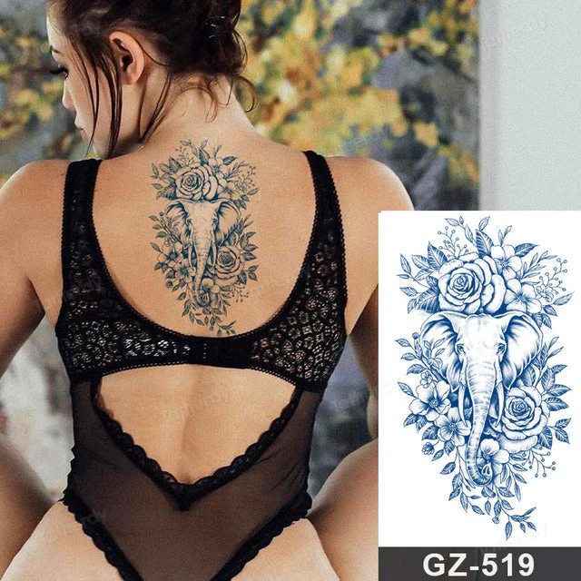 Blooming Flower Orchid Semi-Permanent Temporary Tattoo - Image 23