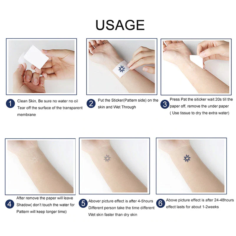 Blooming Flower Orchid Semi-Permanent Temporary Tattoo - Image 3