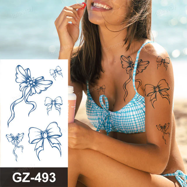 Blooming Flower Orchid Semi-Permanent Temporary Tattoo - Image 44