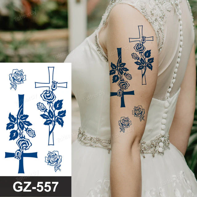 Blooming Flower Orchid Semi-Permanent Temporary Tattoo - Image 52
