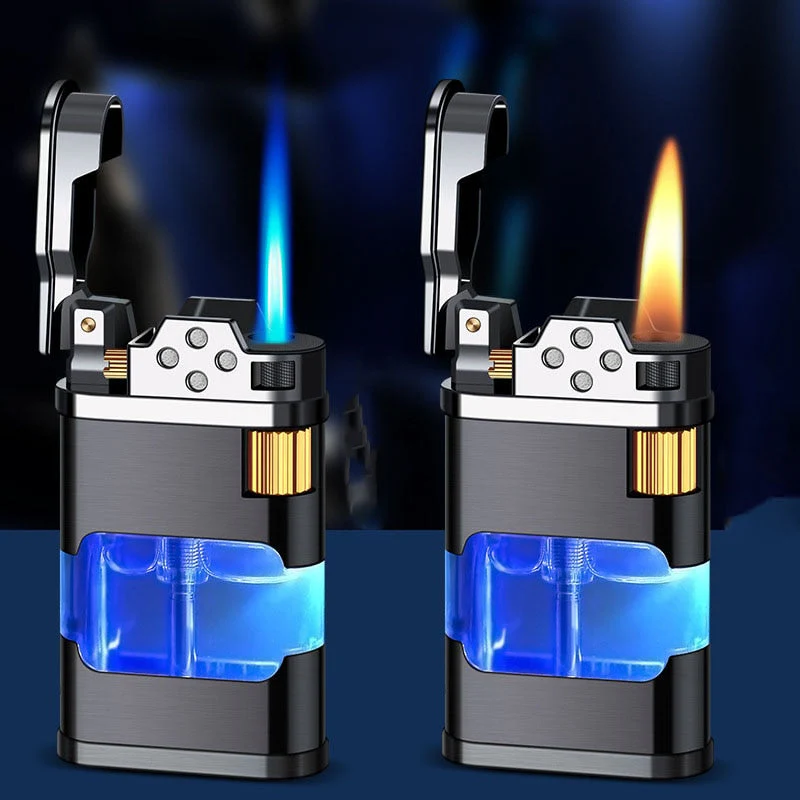 Blue Flame Metal Windproof Gas Lighter - Image 11