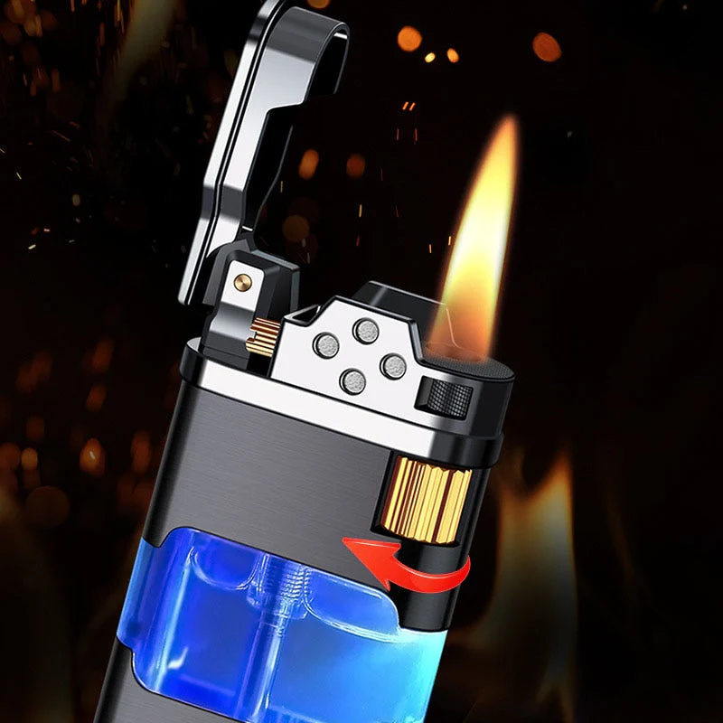 Blue Flame Metal Windproof Gas Lighter - Image 12