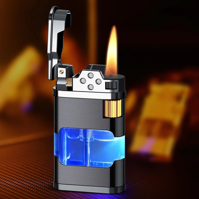 Blue Flame Metal Windproof Gas Lighter - Image 7