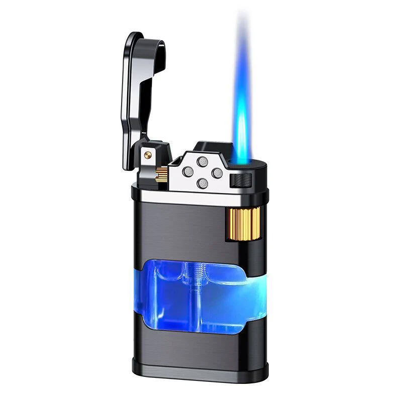 Blue Flame Metal Windproof Gas Lighter - Image 8