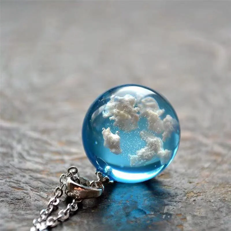 Blue Sky Love Moon Necklace - Image 4