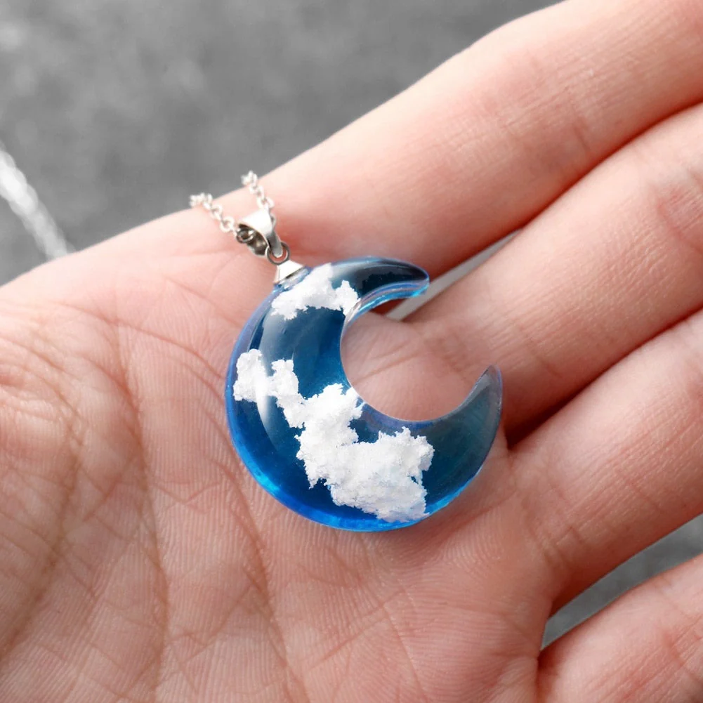Blue Sky Love Moon Necklace - Image 5