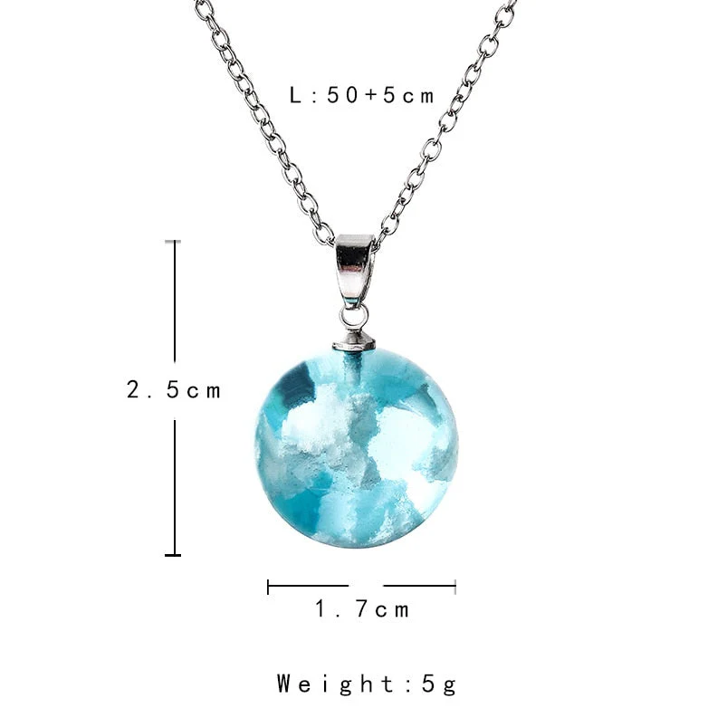 Blue Sky Love Moon Necklace - Image 7