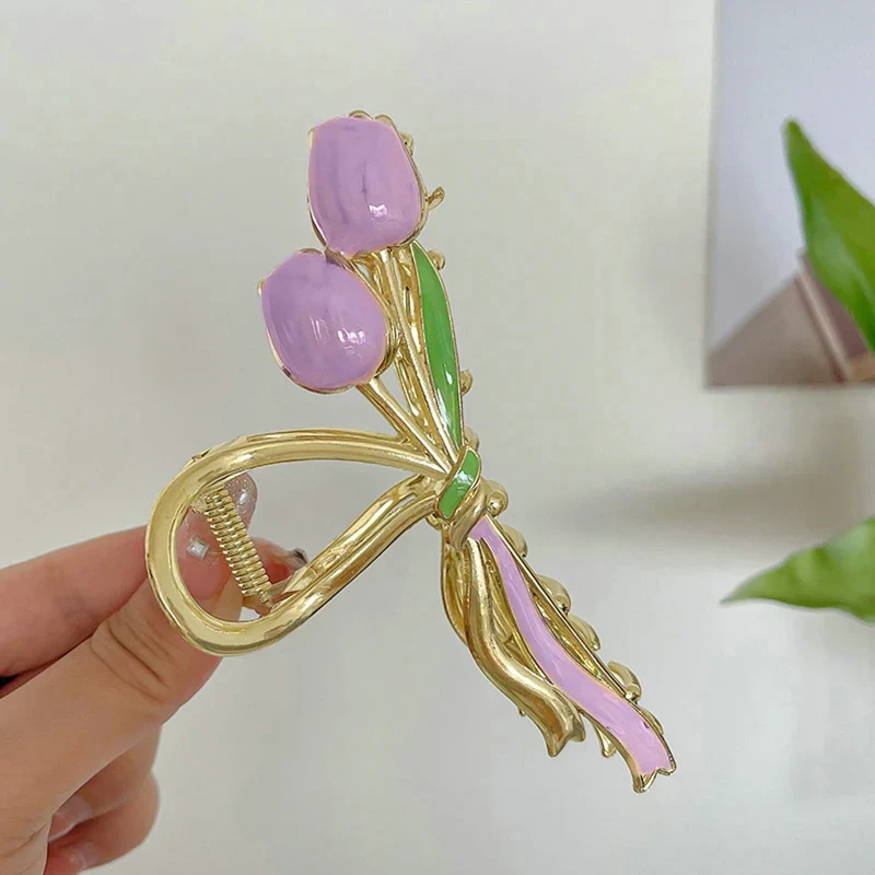 Bluebell Floral Hair Claw Clip - Image 6