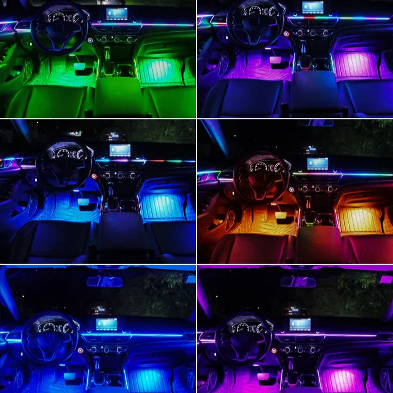 Bluetooth RGB Symphony Car Ambient Light Kit - Image 6