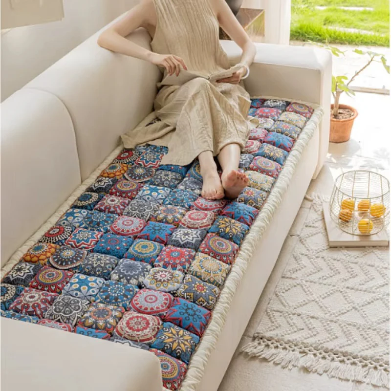 Bohemian Style Cushion Cotton Couch Pad - Image 9