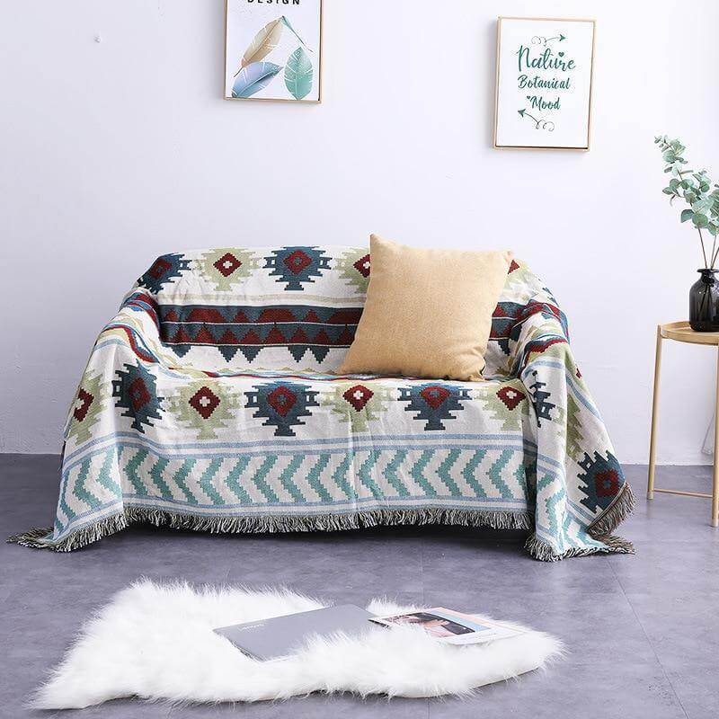 Boho StyleKnitted Blanket - Image 4