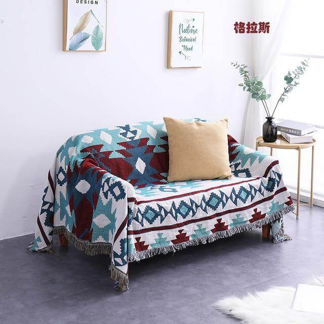 Boho StyleKnitted Blanket - Image 5