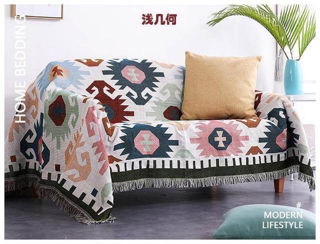 Boho StyleKnitted Blanket - Image 8