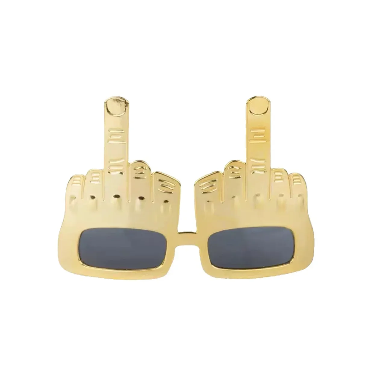 Bold Gold Middle Finger Party Sunglasses - Image 6