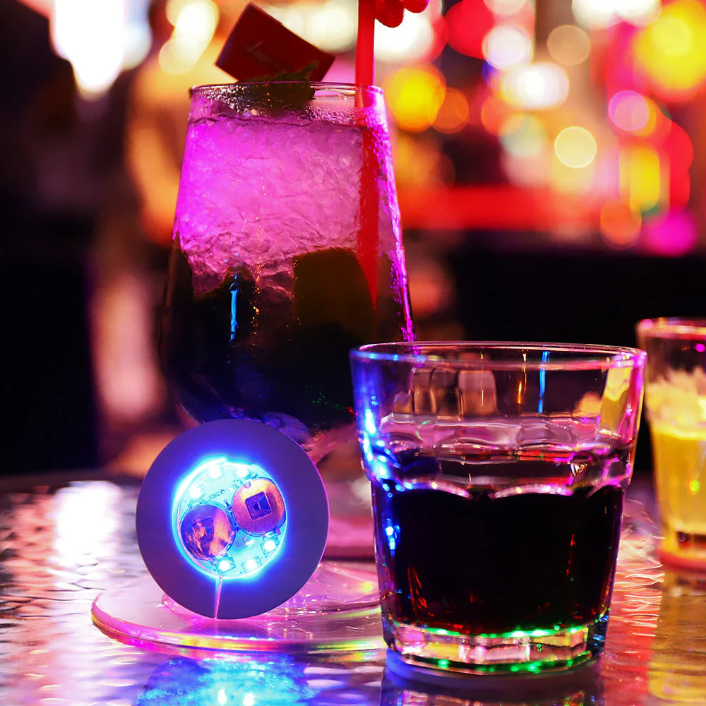 Bottle Light Up Sticky Party Coasters - Image 6