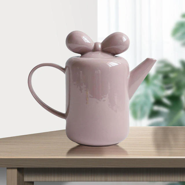 Bow Knot Design Porcelain Tea Pot - Image 10