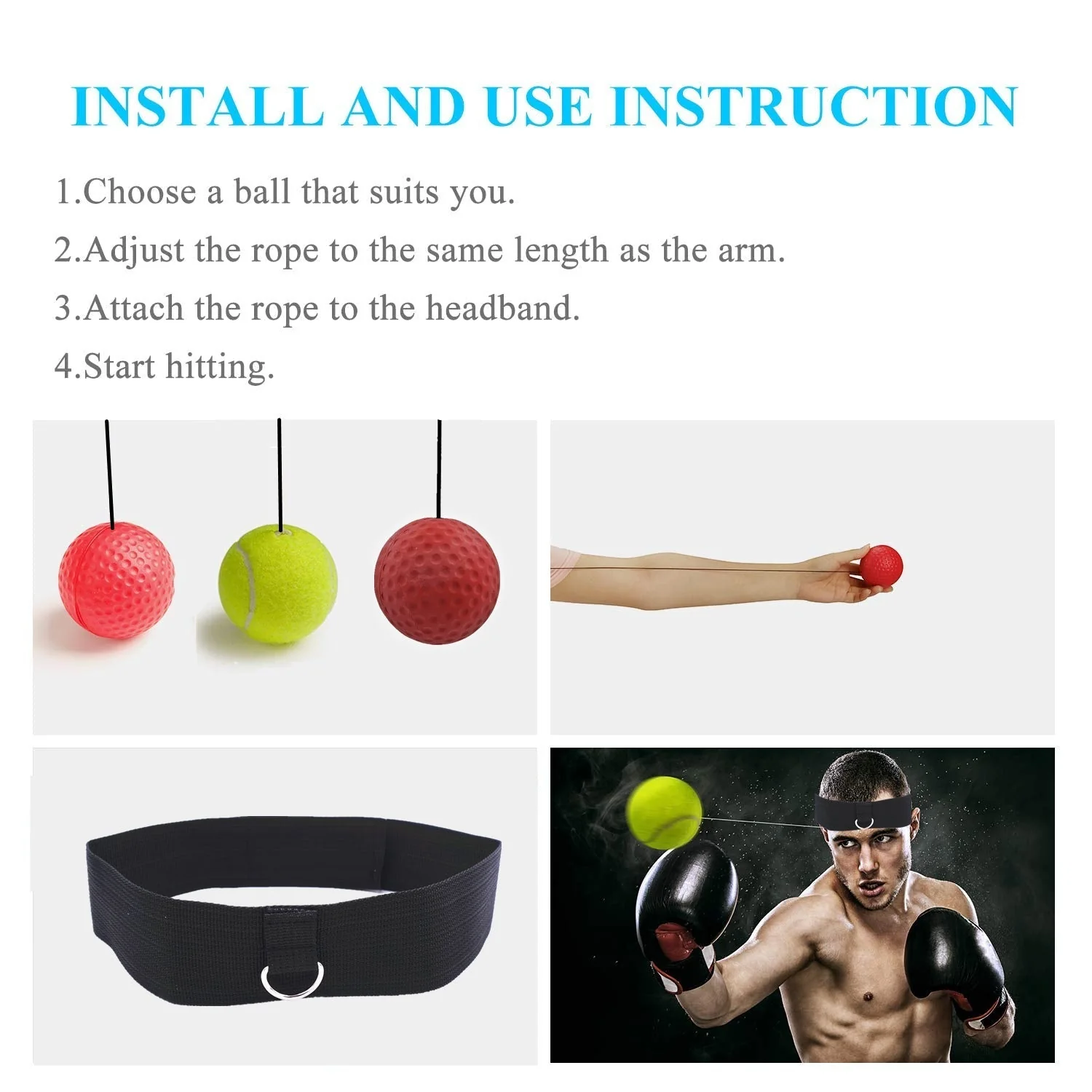 Boxing Reflex Speed Punch Ball - Image 4