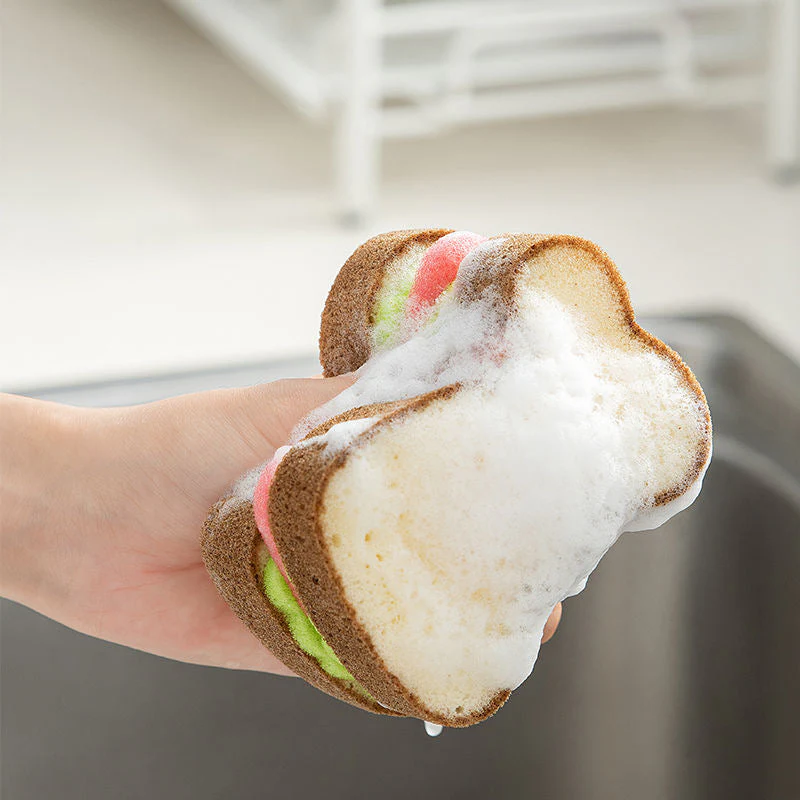 Bread Shape Dishwashing Sponge - Image 2