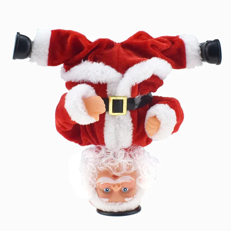 Breakdancing Santa Dynamic Christmas Figurine - Image 4